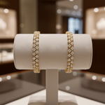 Load image into Gallery viewer, BFS61286. 14K Solid Yellow Gold Diamond Fancy Bracelet