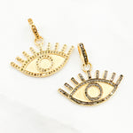 Load image into Gallery viewer, DP567. Diamond Sterling Silver Eye Pendant