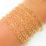 Load image into Gallery viewer, 679FLGF. 14K Gold Filled Hammered Round Link Chain
