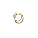 Load image into Gallery viewer, EHC57035. 14k Solid Gold Diamond Oval Hoops