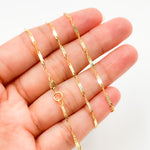 Load image into Gallery viewer, 14K Solid Yellow Gold Bars and Singapore Necklace