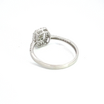 Load image into Gallery viewer, 14k Solid Gold Diamond Rectangle Ring.