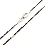 Load image into Gallery viewer, Black and Silver Chain with tubes