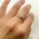 Load image into Gallery viewer, 14K Solid Gold Diamond Ring.