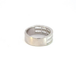 Load image into Gallery viewer, 14k Solid Gold Half Band Baguette Diamond Ring.