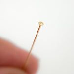 Load image into Gallery viewer, Gold-filled Flat 1.5 Inch Headpin
