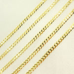 Load image into Gallery viewer, 14K Solid Gold Flat Cuban Links Chain