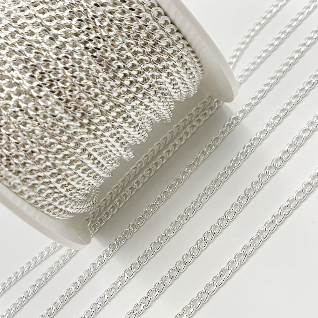 Shop NOw Sterling silver Curb Link Chain