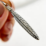 Load image into Gallery viewer, DP418. Diamond Sterling Silver Long Leaf Pendant