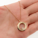 Load image into Gallery viewer, 14K Gold Chopard Happy Diamond Necklace