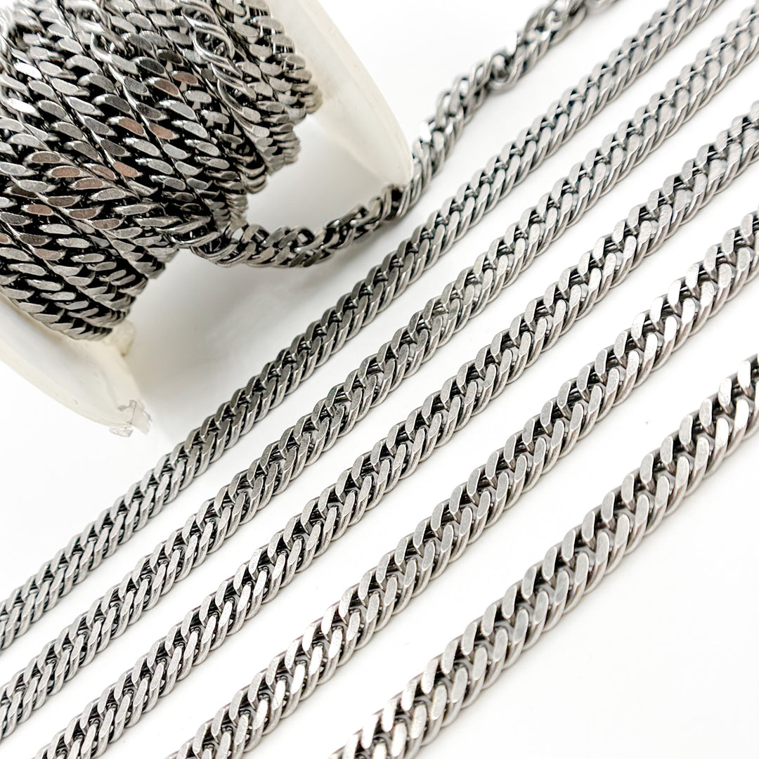 Shop Now Silver Double Curb Chain
