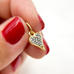 Load image into Gallery viewer, Diamond Sterling Silver Heart Charm