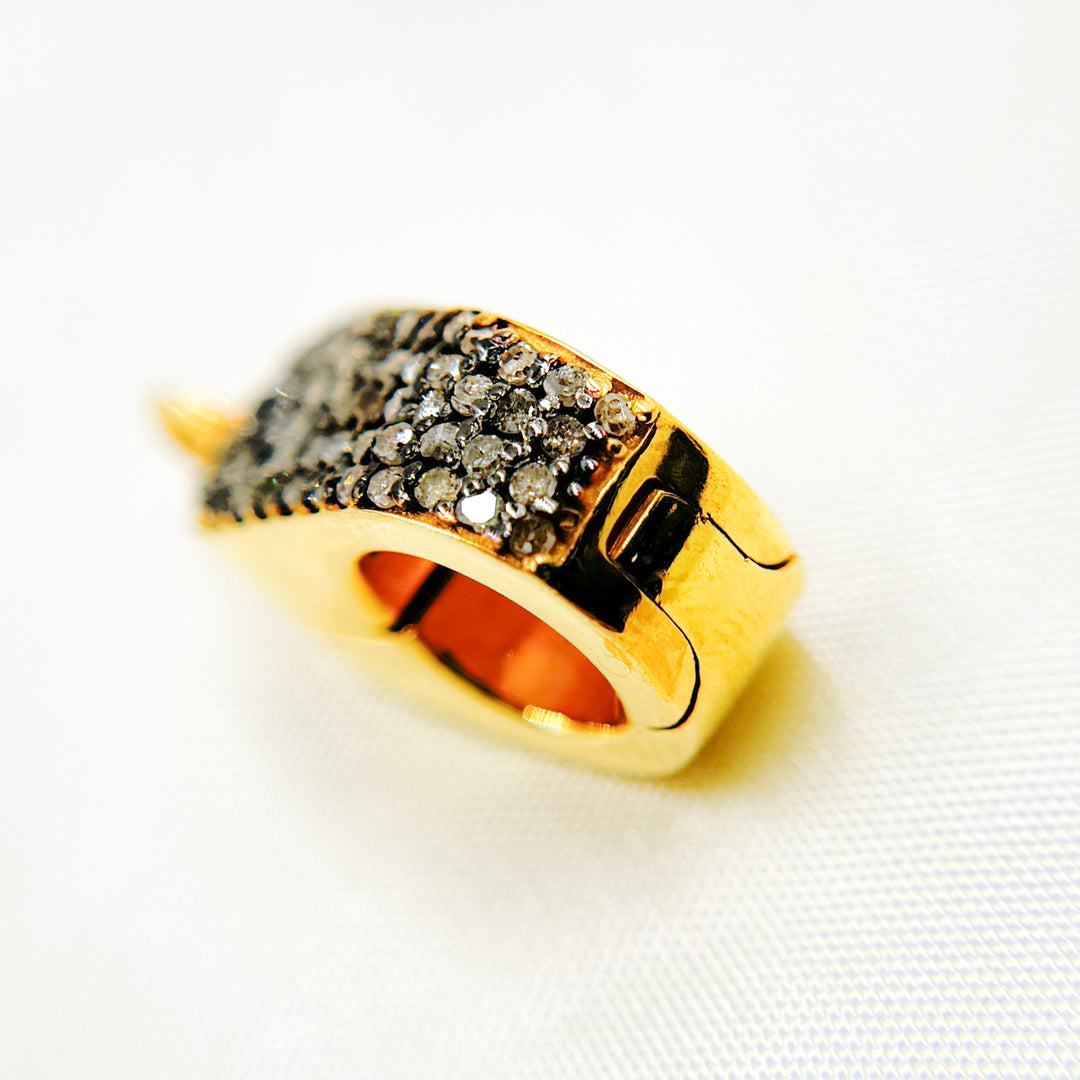 DC667. Diamond & Sterling Silver Magnetic Bail Clasp