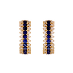 Load image into Gallery viewer, 14k Solid Gold Diamond and Dangle Earring