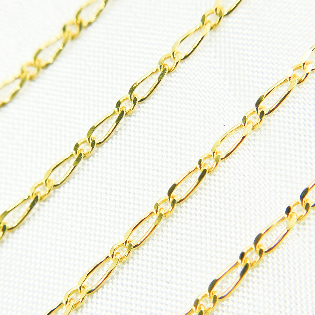 Buy Solid Yellow Gold Short & Long Link Chain by Foot