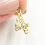 Load image into Gallery viewer, DC189. Diamond Sterling Silver Number "4" Charm