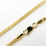 Load image into Gallery viewer, 060HVI2004000. 14K Yellow Gold Hollow Franco Chain