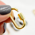 Load image into Gallery viewer, DC603. Sterling Silver Oval Carabiner Clasp