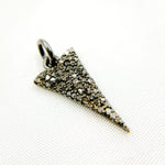Load image into Gallery viewer, DC353. Diamond Silver Spike Pendant