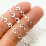 Load image into Gallery viewer, Sterling Silver Diamond Cut Circle Links