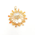 Load image into Gallery viewer, Gold Round Heart Pendants