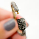Load image into Gallery viewer, DC658. Diamond & Sterling Silver Heart Carabiner Clasp