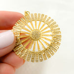 Load image into Gallery viewer, DP099. Diamond Sterling Silver Fancy Sun Pendant