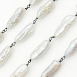Load image into Gallery viewer, Biwa Freshwater Grey Pearl. PRL56
