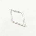 Load image into Gallery viewer, BDSS2. 35MM White Sterling Silver Brushed Diamond Connector