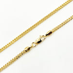 Load image into Gallery viewer, 060HVI2004000. 14K Yellow Gold Hollow Franco Chain