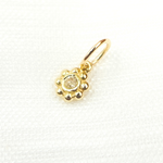 Load image into Gallery viewer, Buy 14K Solid Gold Diamond Flower Charm
