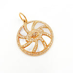 Load image into Gallery viewer, Shop Now Gold Round Evil Eye Pendants