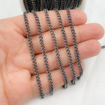 Load image into Gallery viewer, Y1OX. Oxidized Sterling Silver Curb Chain