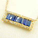 Load image into Gallery viewer, NFN71044. 14k Solid Gold Diamond & Gemstone Necklace