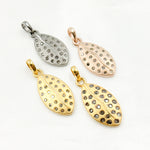 Load image into Gallery viewer, DP285. Diamond Sterling Silver Leaf Pendant