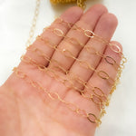 Load image into Gallery viewer, 791FGF. 14K Gold-Flat Oval Link Chain