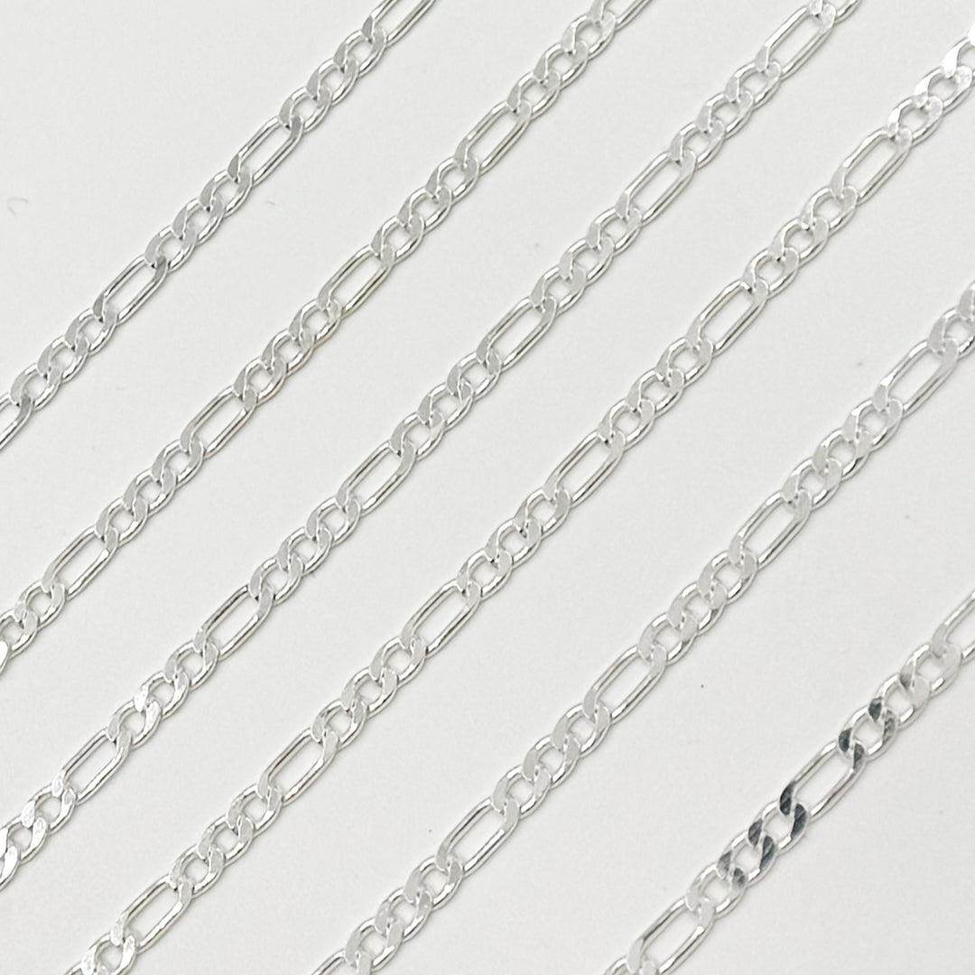 Shop Sterling Silver Flat Figaro Chain