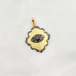 Load image into Gallery viewer, DP297. Diamond Silver Eye Flower Pendant