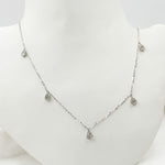 Load image into Gallery viewer, NT112825. 14K Solid Gold Diamond Drop Dangle Necklace