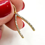 Load image into Gallery viewer, DC977. Diamond Sterling Silver Wishbone Pendant