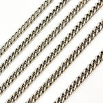 Load image into Gallery viewer, Oxidized Silver Heavy Curb Chain