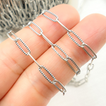 Load image into Gallery viewer, Oxidized Sterling Silver Hammered Paperclip Link Chains