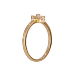 Load image into Gallery viewer, 14K Yellow Gold Diamond Star Ring