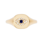 Load image into Gallery viewer, RFA18438BS. 14K Solid Gold Diamond and Gemstone Ring