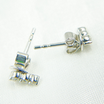 Load image into Gallery viewer, ER413586. 14k Solid Gold Diamond Dots Studs