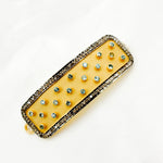 Load image into Gallery viewer, DC165. Diamond & Sterling Silver Rectangle Connector with Gemstone