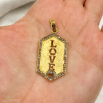 Load image into Gallery viewer, DP554. Diamond Sterling Silver Love Pendant