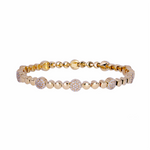 Load image into Gallery viewer, BFL60922. 14K Solid Gold Diamond Stretch Bracelet