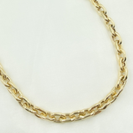 Load image into Gallery viewer, 14K Yellow Hollow Gold Smooth Oval Link Chain