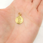 Load image into Gallery viewer, Diamond Sterling Silver Round Skull Charm